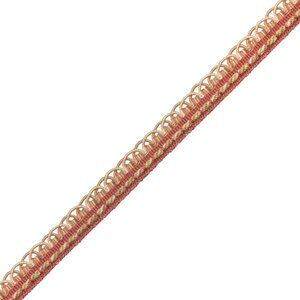Samuel & Sons 3 Yards 1/2" Annecy Gimp 409 Pink Shades of Cream Trim Border